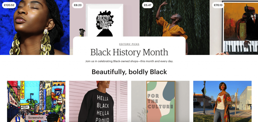 etsy black history month