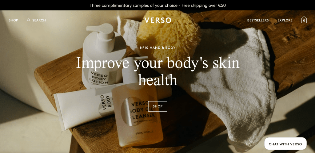 Verso Skincare Branded Stock