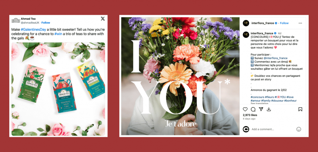 Valentine's Day Giveaway – Valentine's Day Social Media Post Ideas to Promote Your Brand – With Examples!