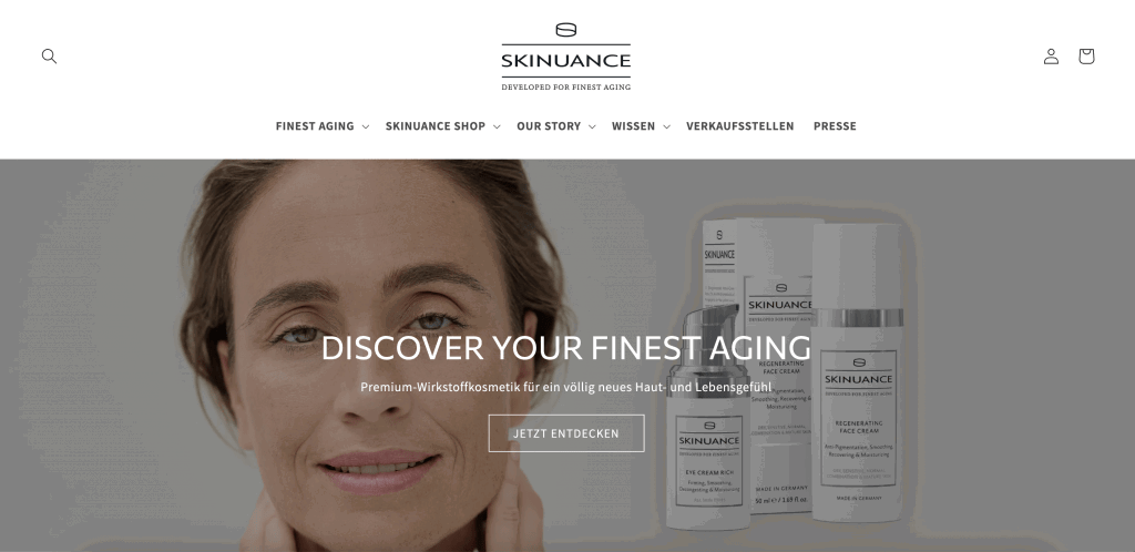 Branded Stock™ asset featured on SKINUANCE's website